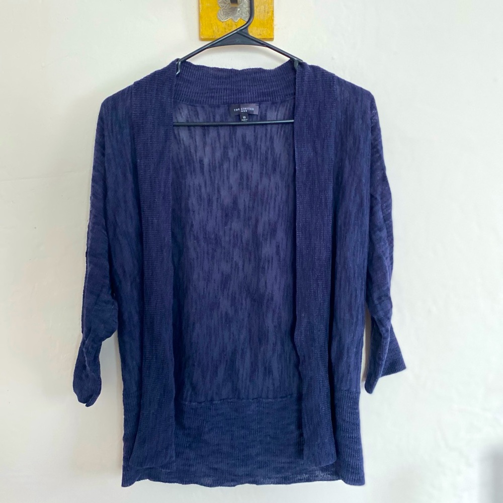 The Limited navy blue cardigan